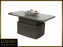 Ratanový stůl výsuvný jídelní/odkládací 150 x 80 cm BORNEO LUXURY (šedá) - Světle šedá