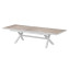 Hliníkový stůl BERGAMO II. 250/330 cm (bílá) - Bílá