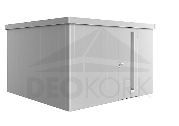 Zahradní domek BIOHORT Neo 4D 384 × 348 cm (stříbrná metalíza)