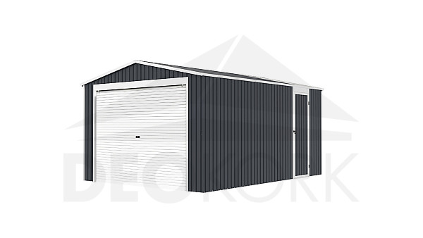 Plechová garáž G21 Portland 1500 - 338 x 448 cm (antracit)