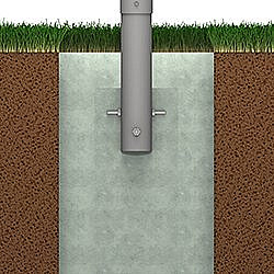 Biohort Zástěna na ochranu soukromí akryl 180 cm (stříbrná metalíza) - různé délky délka 100 cm