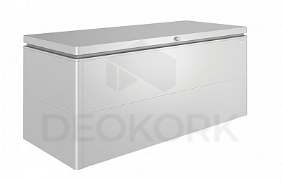 Designový víceúčelový box BIOHORT LoungeBox (stříbrná metalíza)